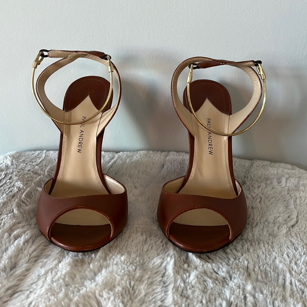 Paul Andrew Delphi Leather Wedge Sandal